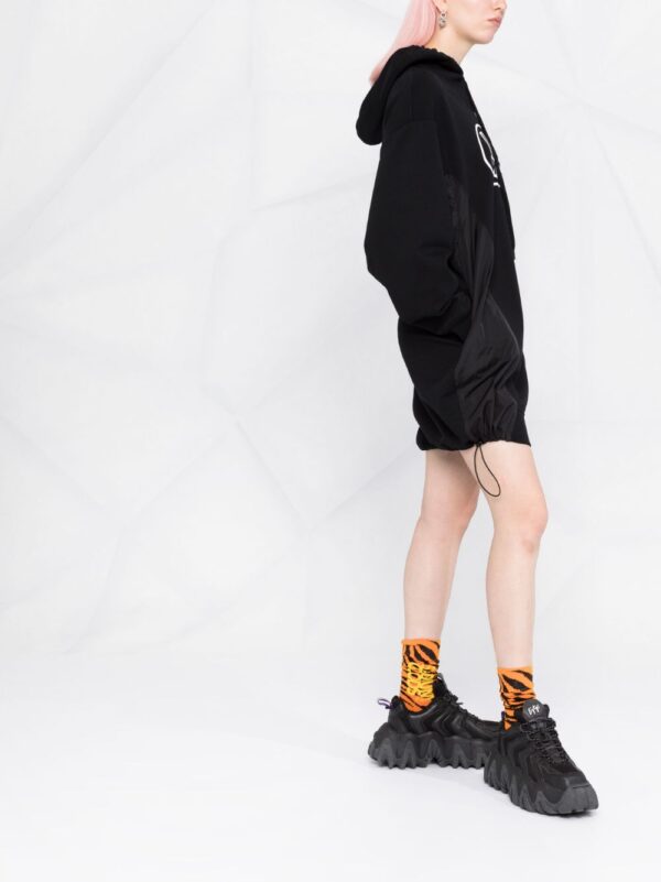 Love Moschino logo print hooded sweater dress - Image 5