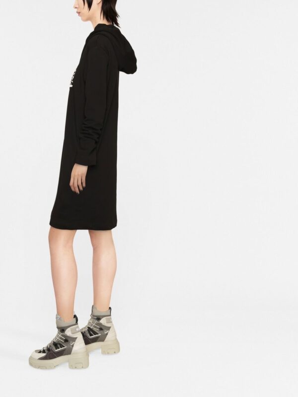 Love Moschino heart-motif hooded dress - Image 2