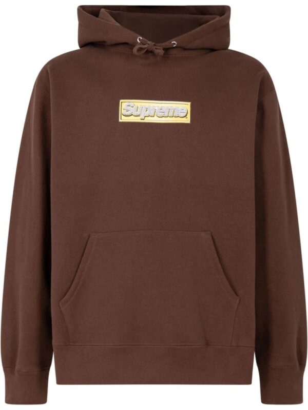 Supreme  Bling Box Logo drawstring hoodie