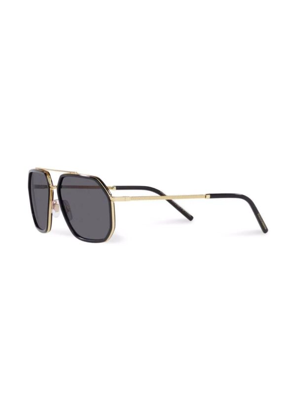 Dolce & gabbana double-bridge pilot-frame sunglasses - Image 2