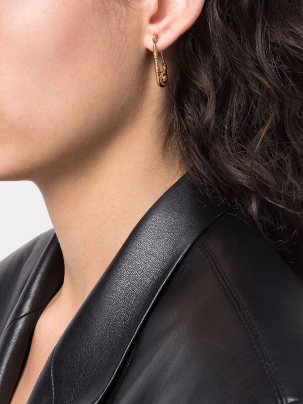 Versace  safety pin earrings - Image 2