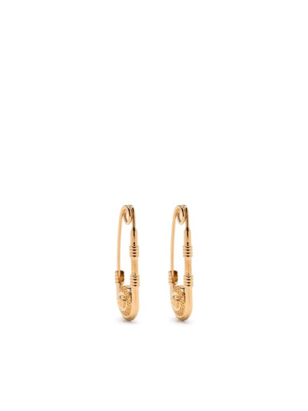 Versace  safety pin earrings