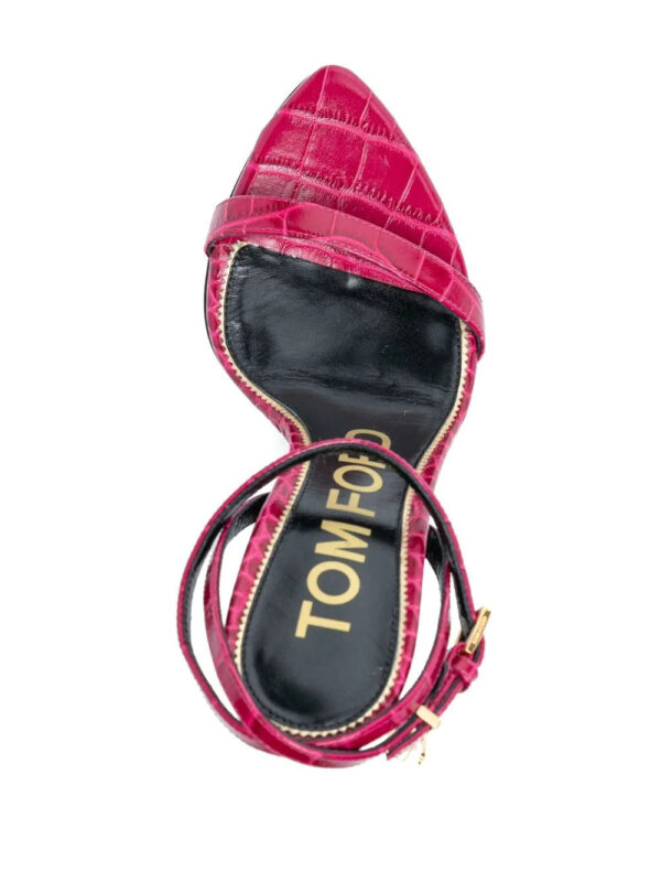 TOM FORD  padlock-detail 115mm sandals - Image 4