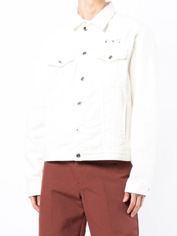 Off-White  Caravaggio-print denim jacket - Image 4