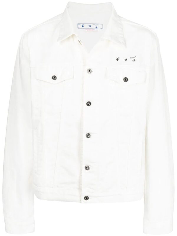 Off-White  Caravaggio-print denim jacket