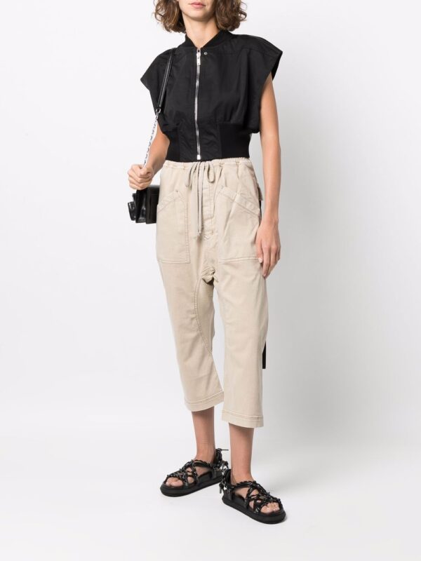 Rick Owens DRKSHDW  sleeveless cropped bomber jacket - Image 2