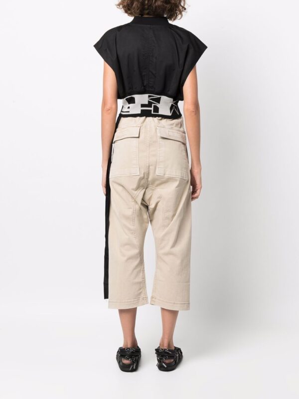 Rick Owens DRKSHDW  sleeveless cropped bomber jacket - Image 4