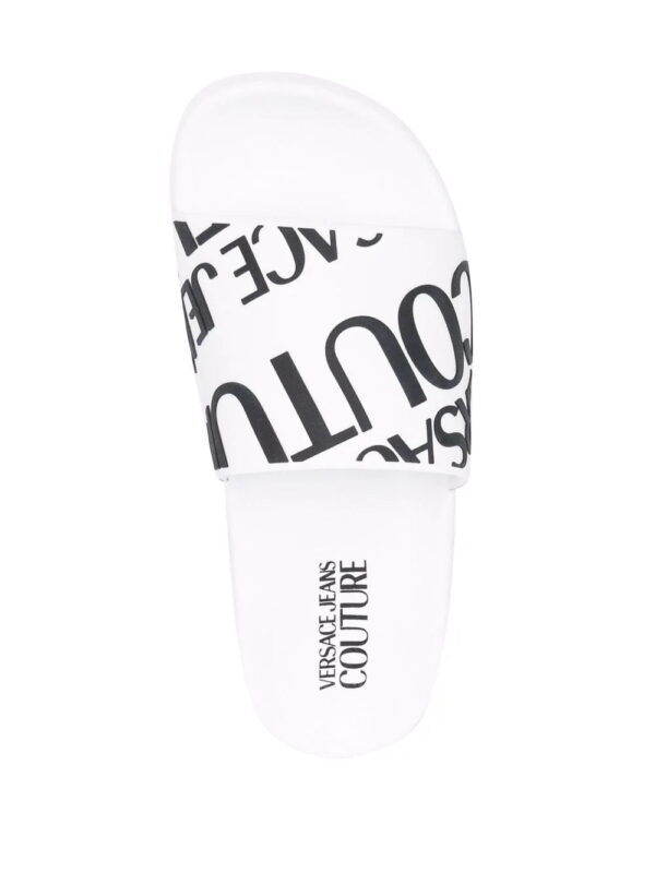 Versace Jeans Couture  diagonal logo flat slides - Image 4