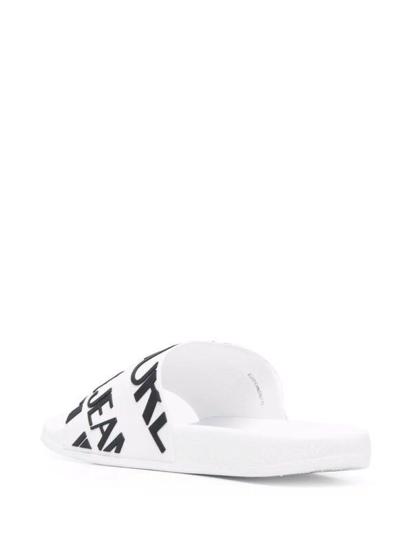 Versace Jeans Couture  diagonal logo flat slides - Image 3