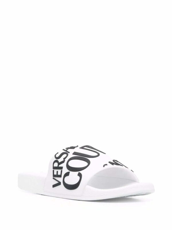 Versace Jeans Couture  diagonal logo flat slides - Image 2