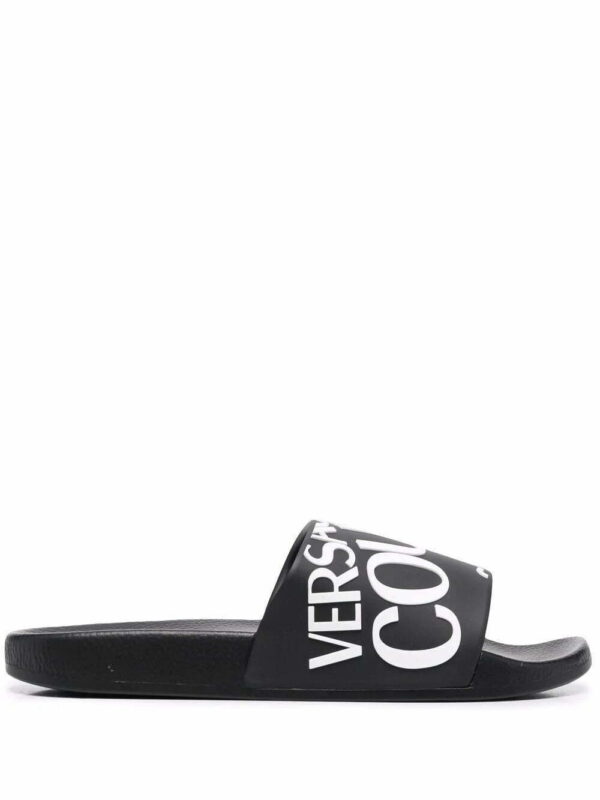 Versace Jeans Couture  logo flat slides