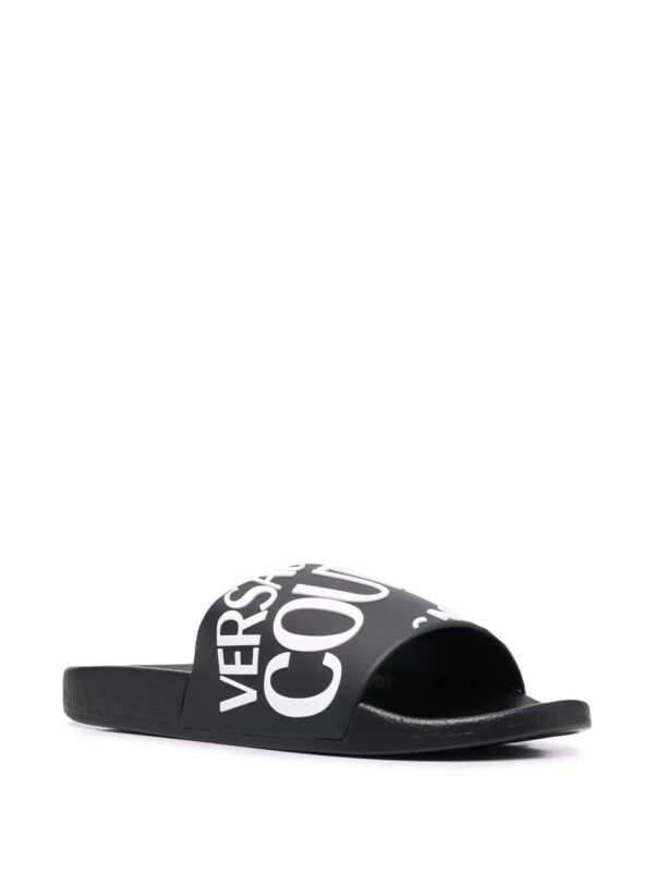 Versace Jeans Couture  logo flat slides - Image 2
