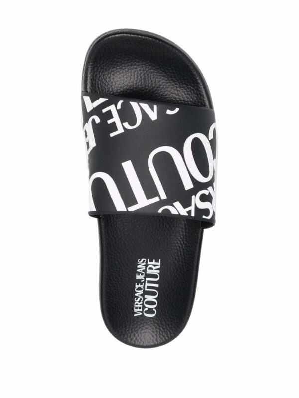 Versace Jeans Couture  logo flat slides - Image 4