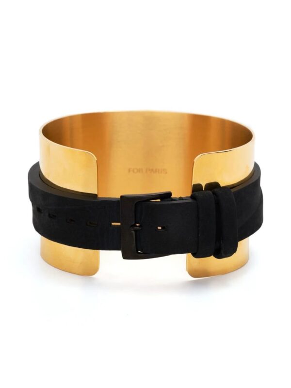 Fob Paris  R360 Gold X Hex Gold Cuff 36mm - Image 4