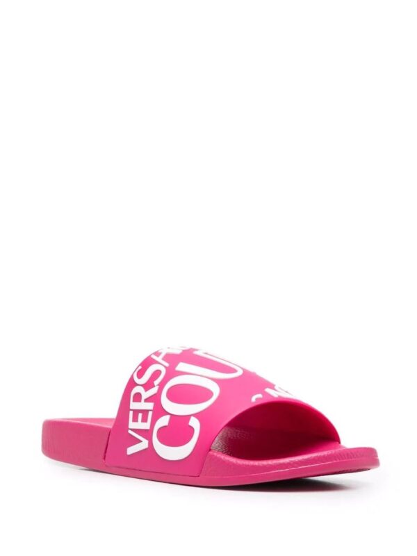 Versace Jeans Couture  logo flat slides - Image 2