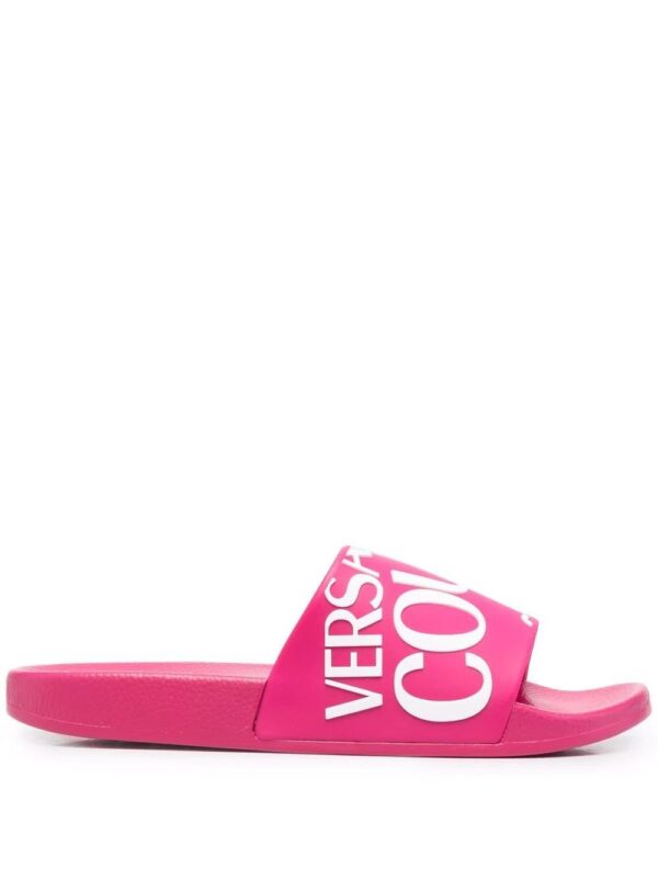 Versace Jeans Couture  logo flat slides