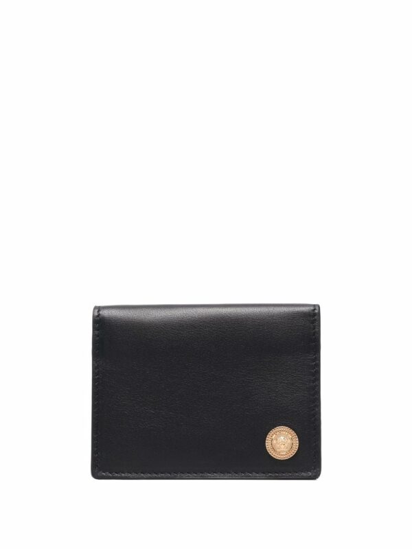 Versace Medusa-charm leather wallet