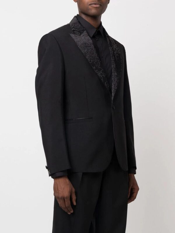 Versace  Barocco Silhouette rhinestone-embellished blazer - Image 3