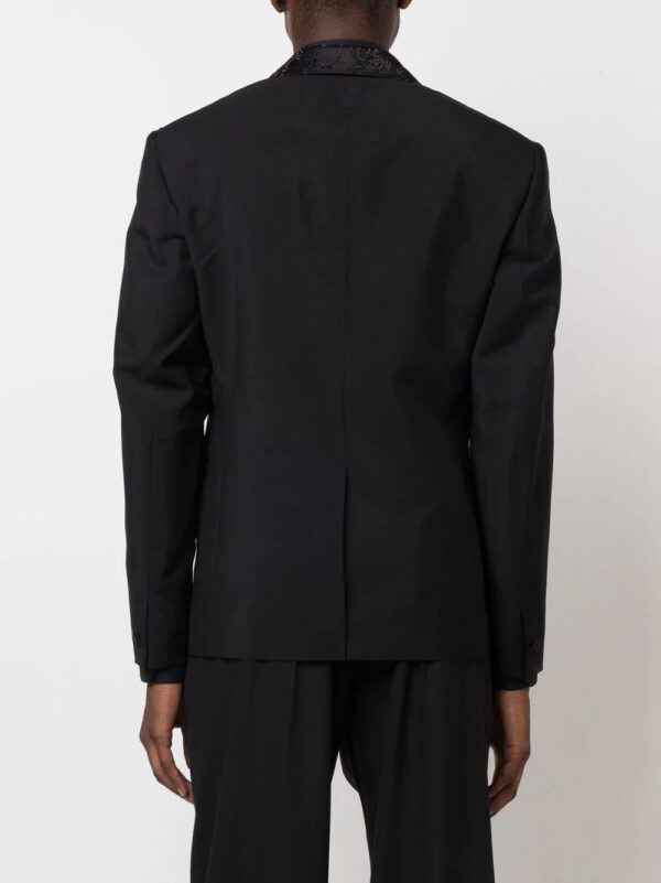 Versace  Barocco Silhouette rhinestone-embellished blazer - Image 4