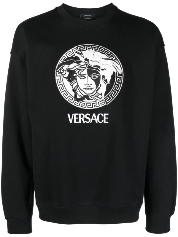 Versace  Medusa embroidered sweatshirt
