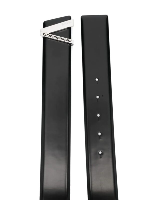 Versace logo-buckle leather belt - Image 2
