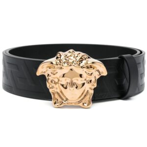 Versace Medusa logo calf-leather belt