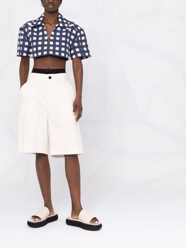 Jacquemus  check-pattern cropped shirt - Image 2