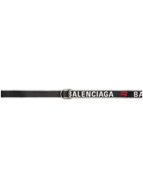 Balenciaga  D-ring logo skinny belt