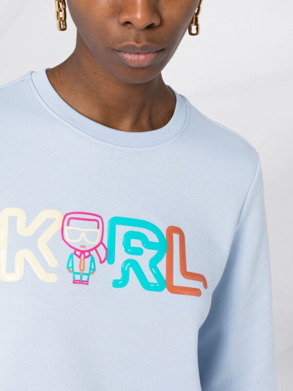 Karl Lagerfeld  logo-print crew-neck sweatshirt - Image 3