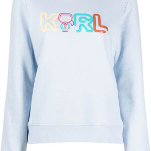 Karl Lagerfeld  logo-print crew-neck sweatshirt