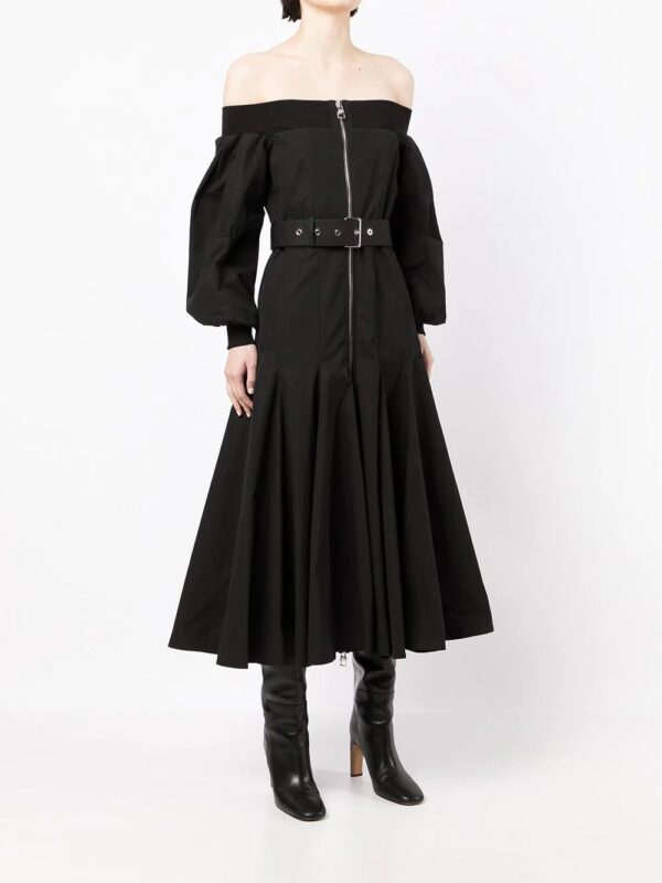 Alexander McQueen  off-shoulder belted dress - Image 3