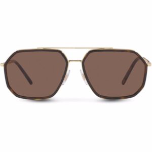 Dolce & Gabbana Eyewear double-bridge pilot-frame sunglasses