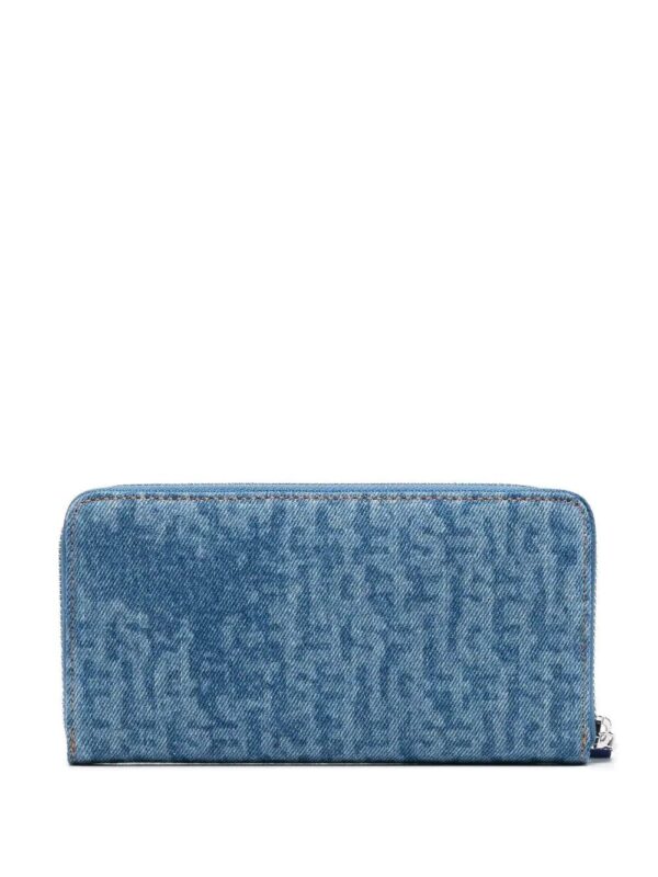 Diesel  logo-print denim wallet - Image 2