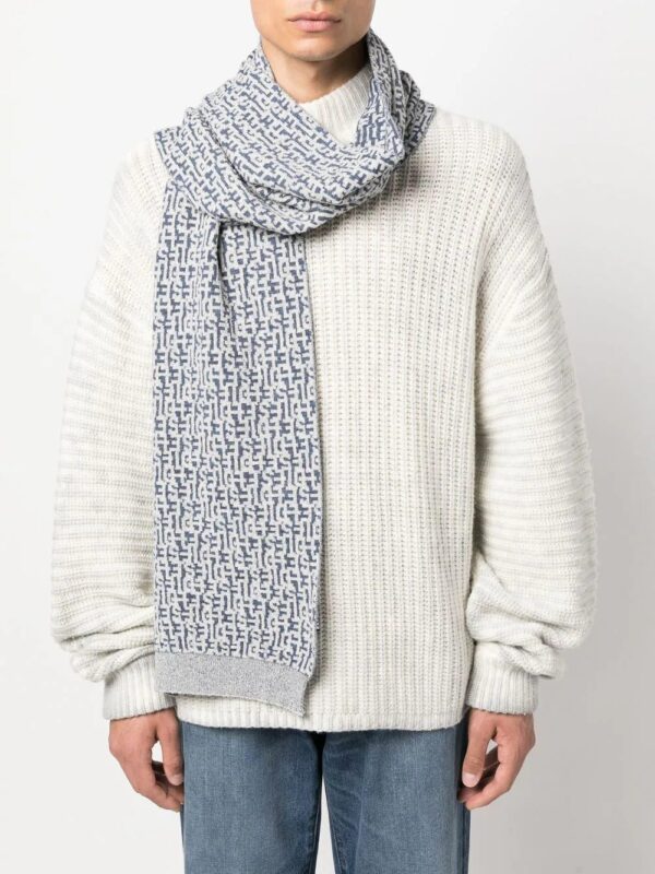 Diesel  intarsia-knit logo scarf - Image 2