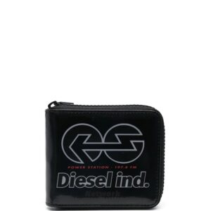 Diesel  graphic-print high-shine wallet