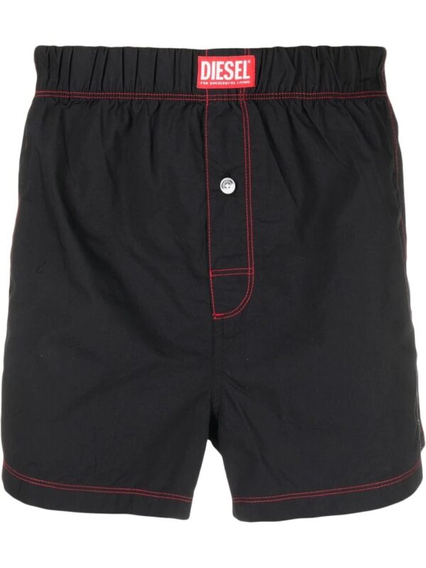 Diesel  logo-patch cotton boxer briefs