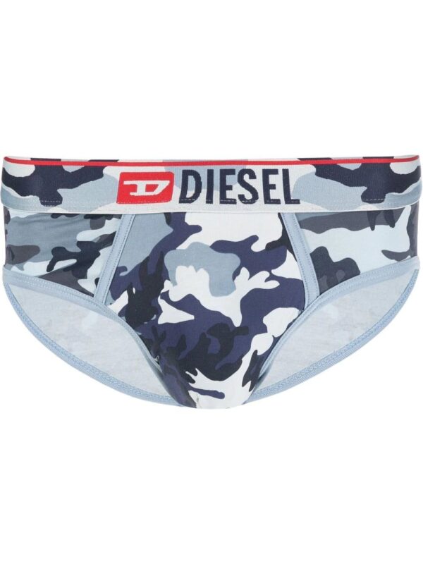 Diesel  logo-waistband camouflage-print briefs