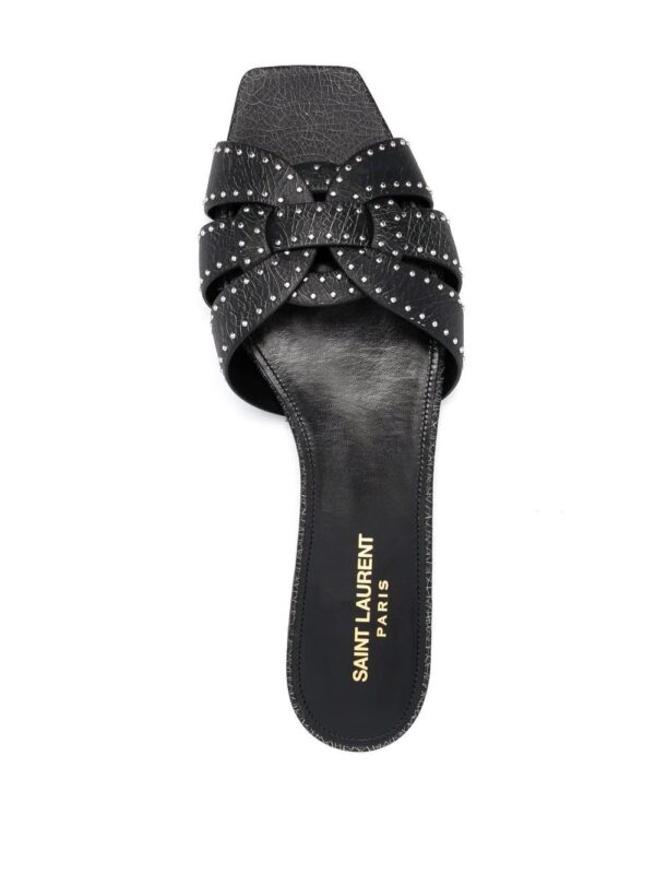 Saint Laurent  tribute studded flat sandals - Image 4