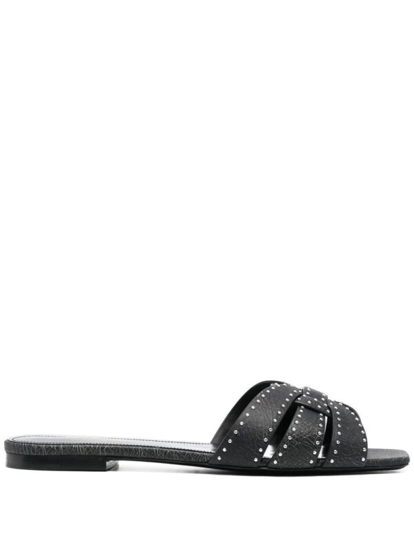 Saint Laurent  tribute studded flat sandals