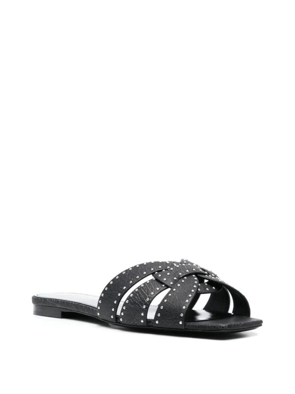 Saint Laurent  tribute studded flat sandals - Image 2