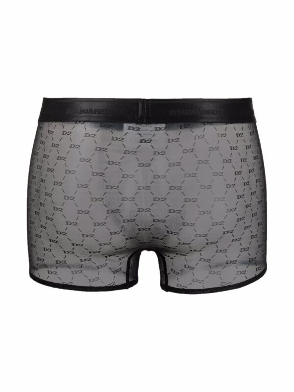 Dsquared2  logo-embroidered tulle-mesh boxers - Image 2