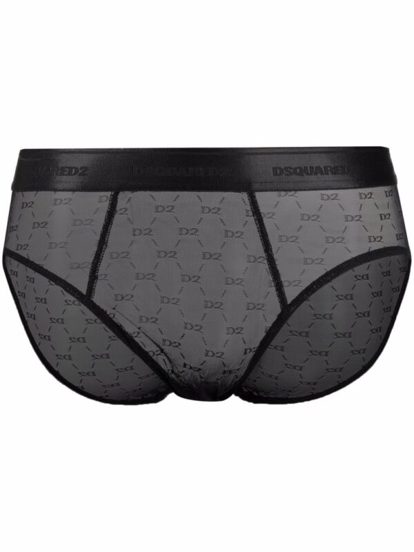 Dsquared2  logo-embroidered tulle-mesh boxers