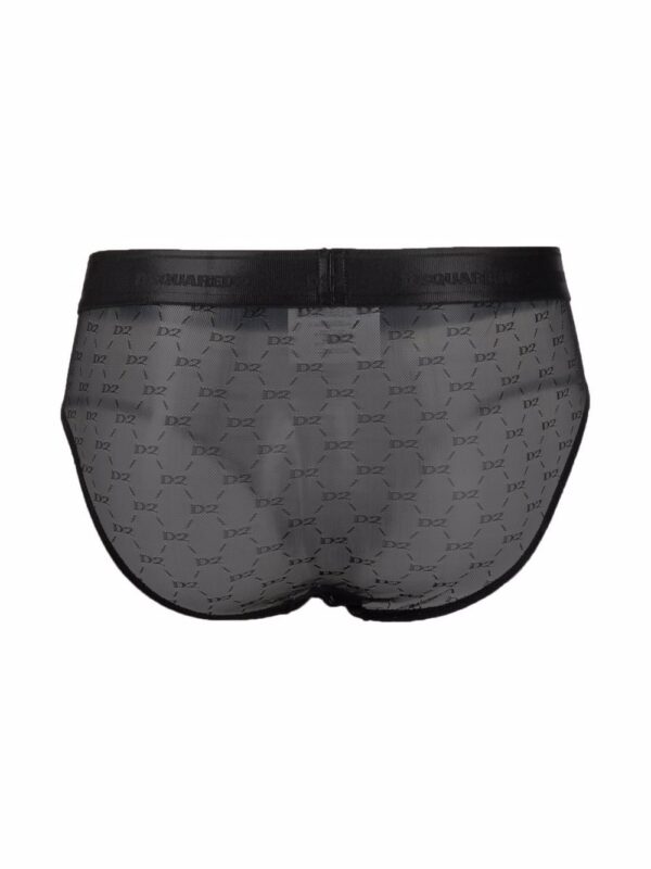 Dsquared2  logo-embroidered tulle-mesh boxers - Image 2
