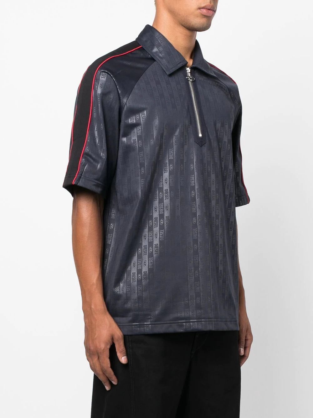 Diesel S-MEKORY jacquard polo shirt - Image 3