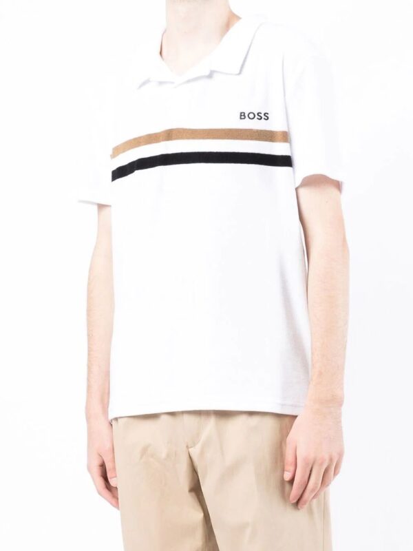 BOSS  embroidered-logo detail polo shirt - Image 2