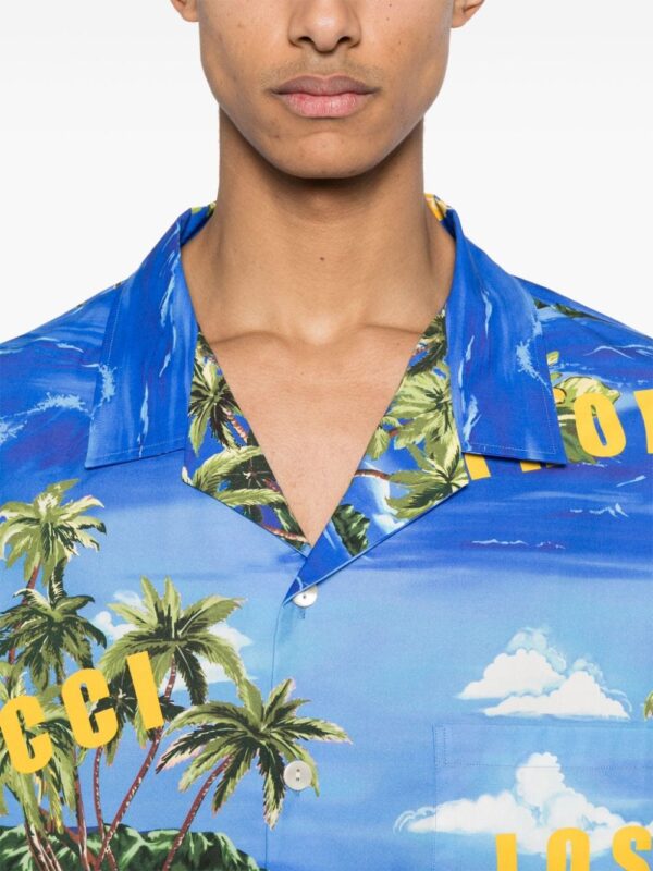 Gucci palm tree-print bowling shirt - Image 5