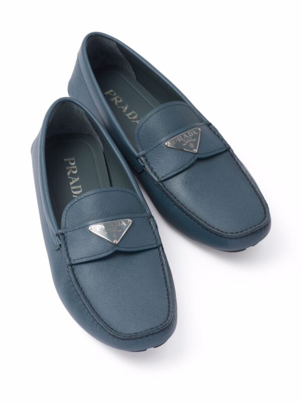 Prada  triangle-logo penny-slot loafers - Image 4