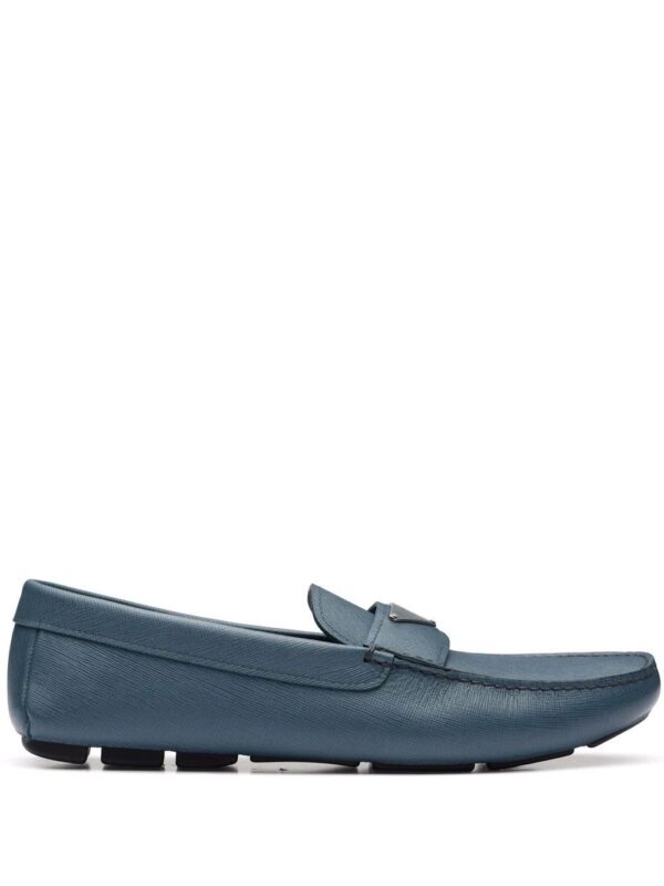 Prada  triangle-logo penny-slot loafers