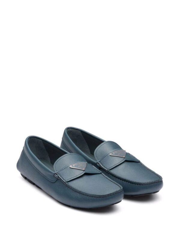 Prada  triangle-logo penny-slot loafers - Image 2