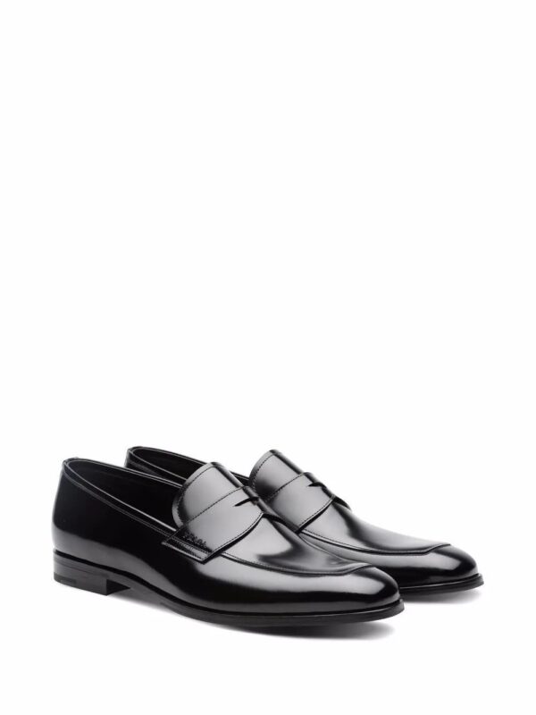 Prada  brushed-leather loafers - Image 2